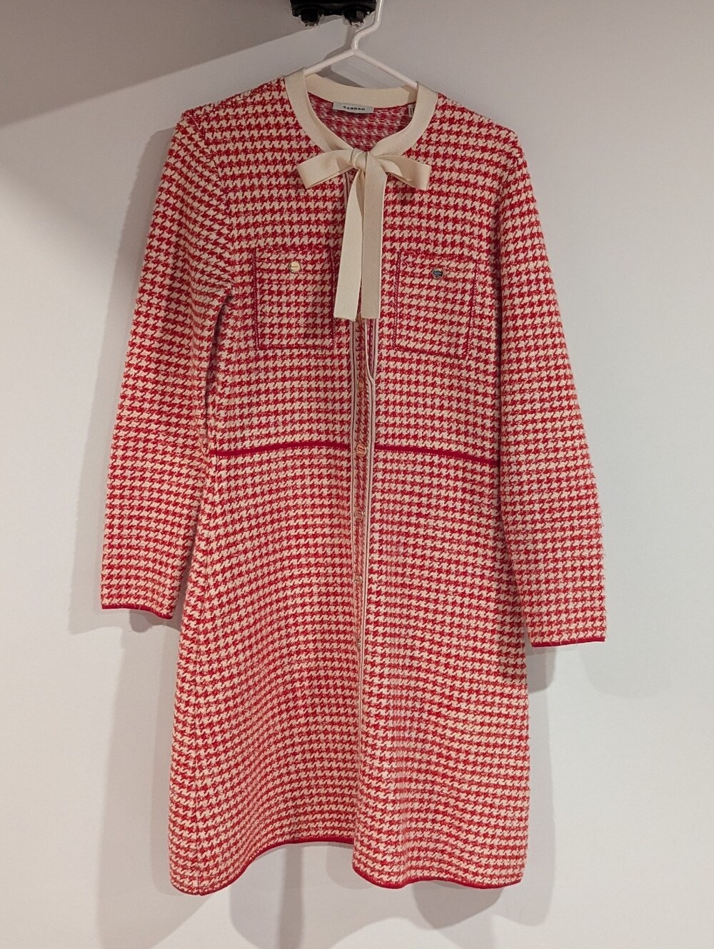 Sandro Houndstooth Dress US8/FR40